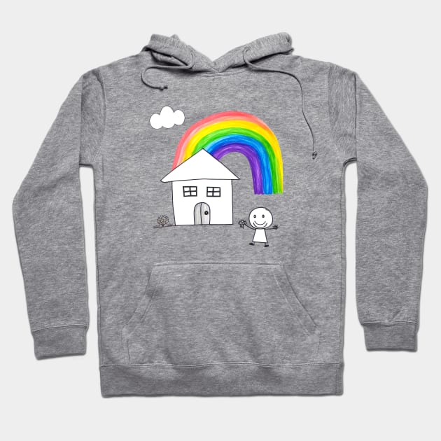 Kids Drawing Hoodie by Buff Geeks Art